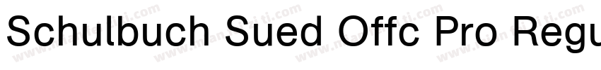 Schulbuch Sued Offc Pro Regular字体转换